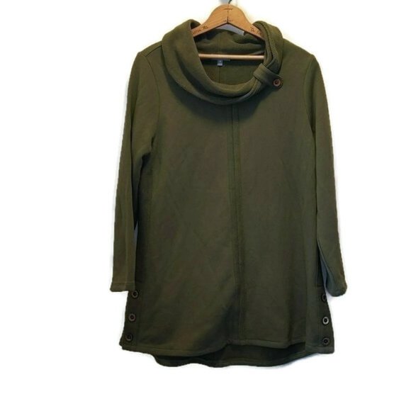 Women's Ripple Effect Pocket Cowl Neck Top in Ruby by Habitat main image 0